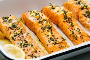 Fresh Delicious Baked Salmon
