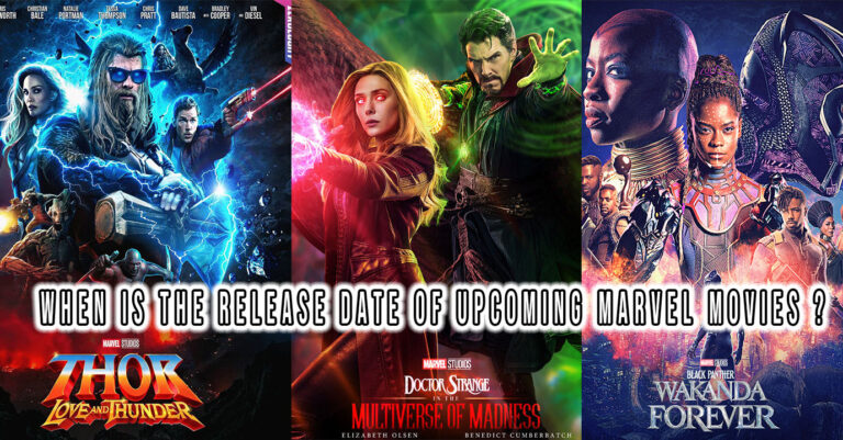Release date of upcoming marvel movies