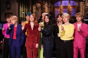emma stone with BTS